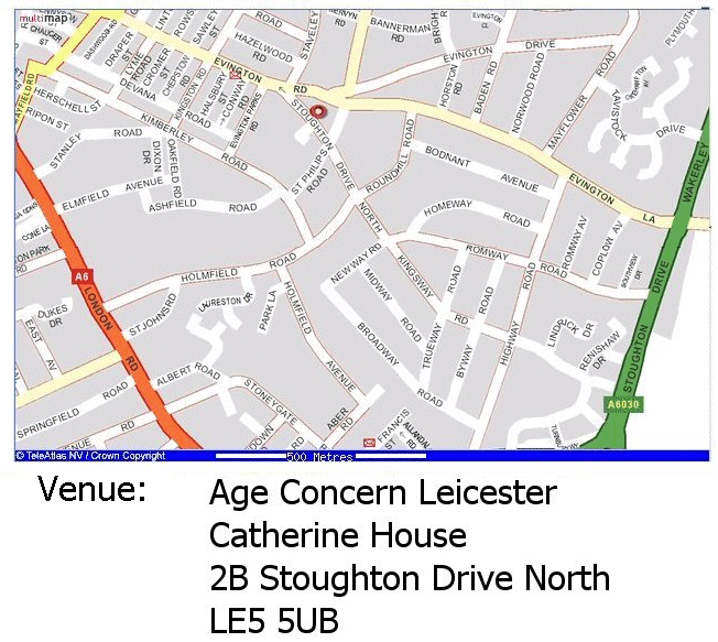 Pilates classes at Catherine House, Age Concern Leicester, Evington, Leicester